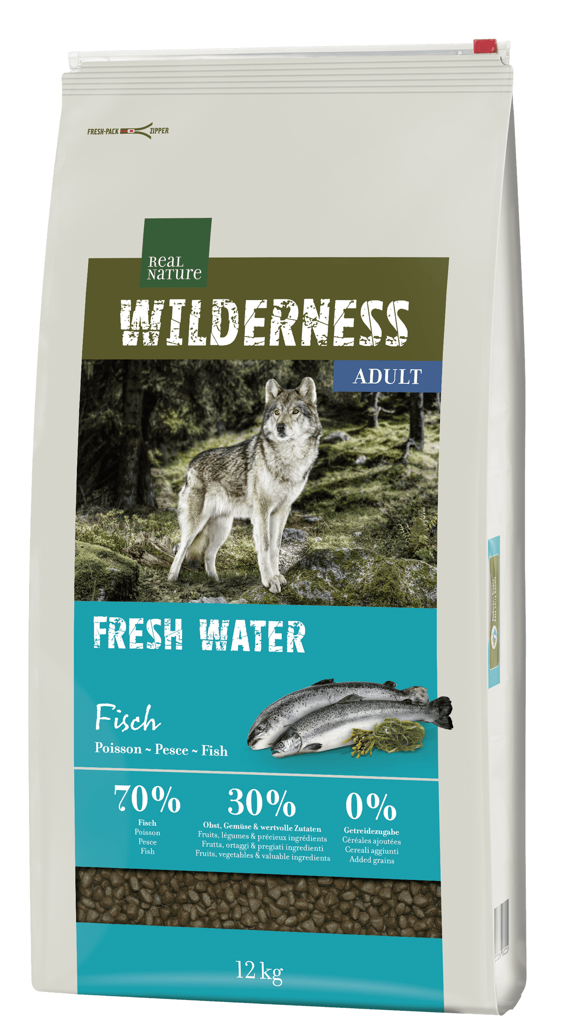 Real Nature Wilderness száraz kutyaeledel adult halas