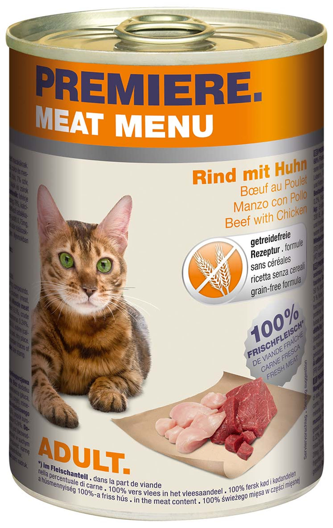 Premiere Meat Menu macska konzerv adult marha&csirke