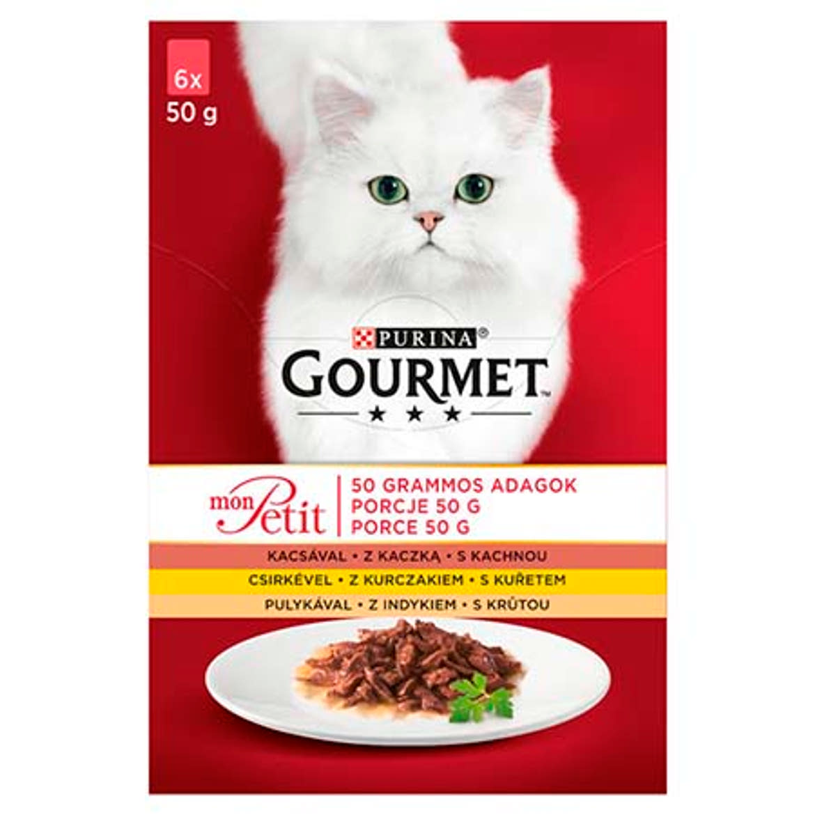 Gourmet Mon Petit macska tasak MP szárnyas 6x50g