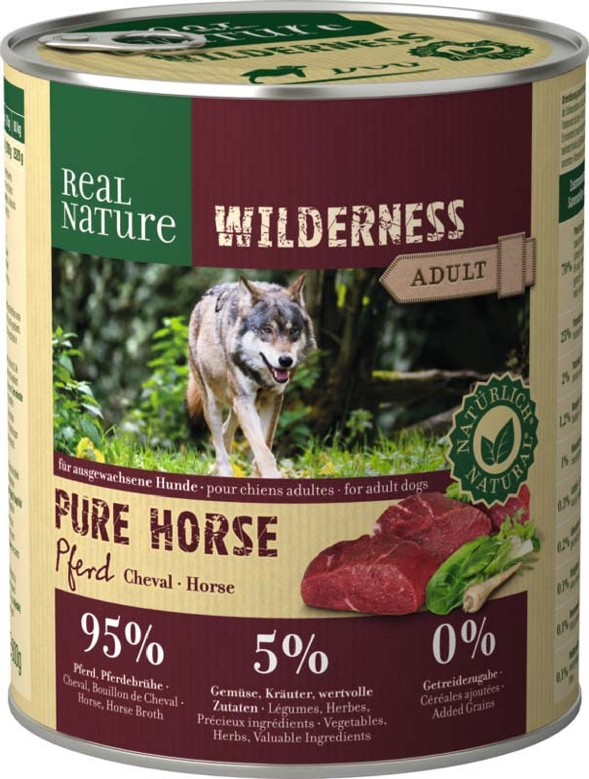 Real Nature Wilderness kutya konzerv adult lóhús