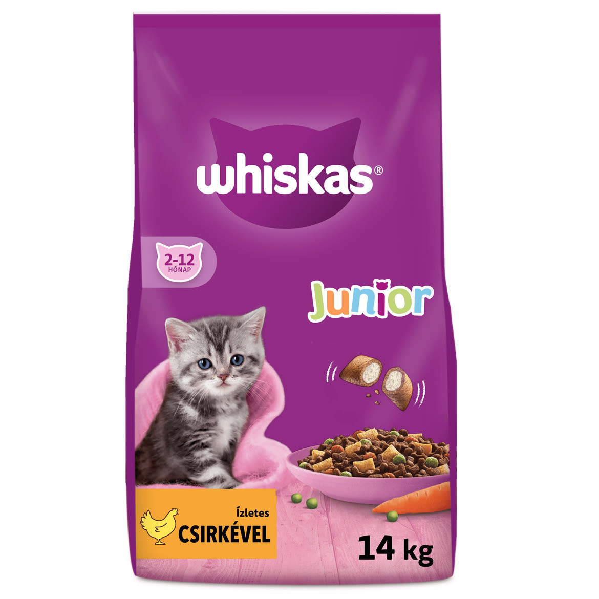 Whiskas száraz macskaeledel junior