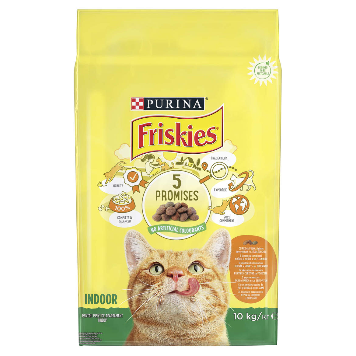 Friskies macska szárazeledel adult indoor csirke& zöldség