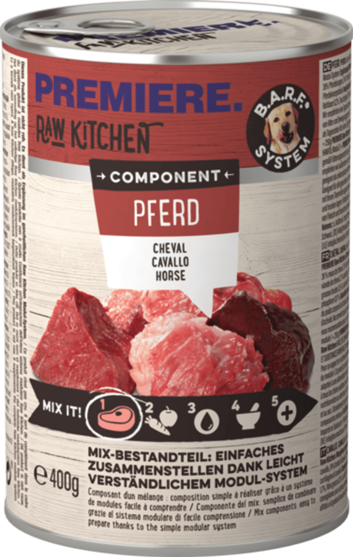 Premiere Raw Kitchen kutya konzerv lóhús