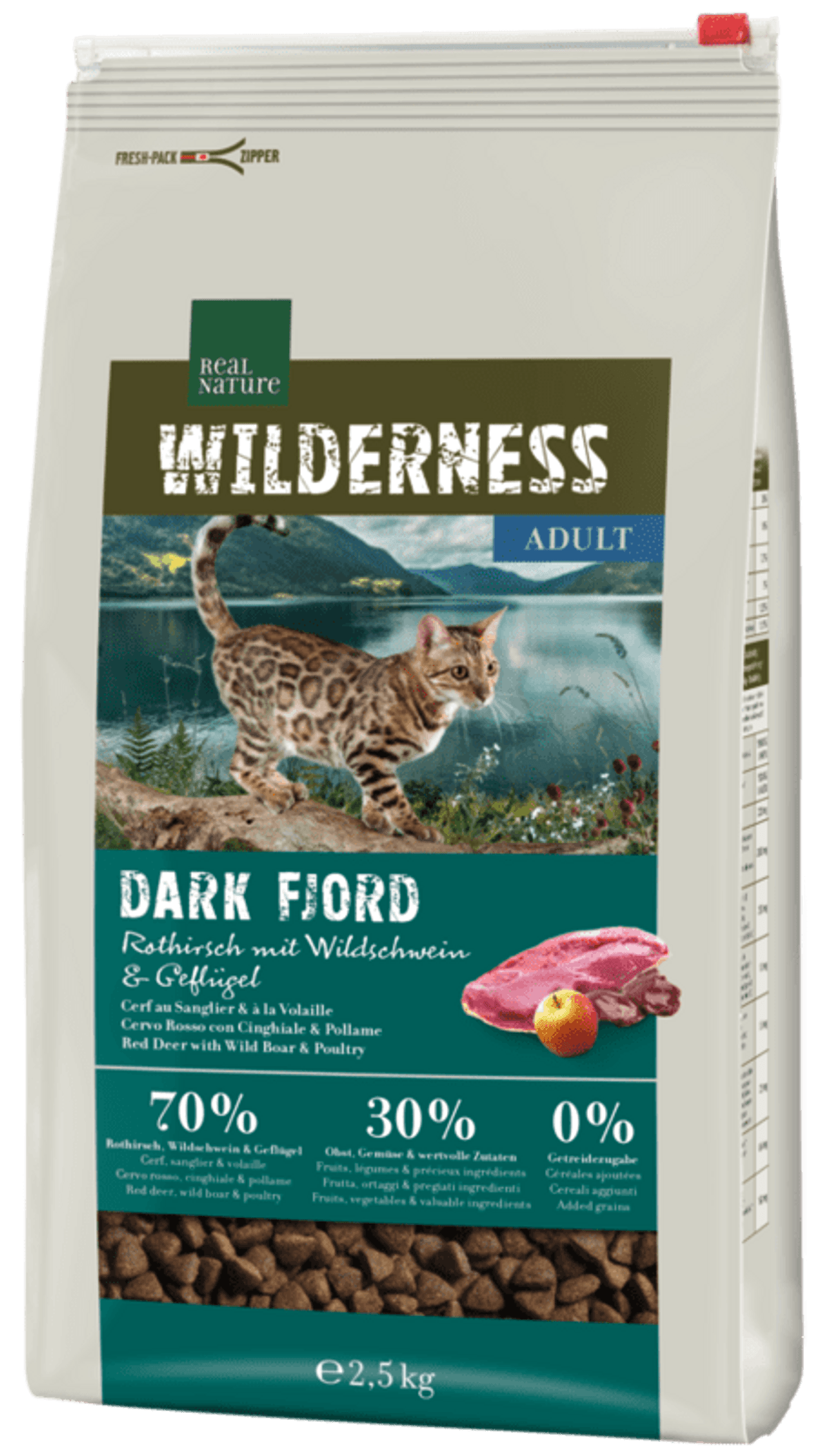 Real Nature Wilderness száraz macskaeledel adult rénszarvas