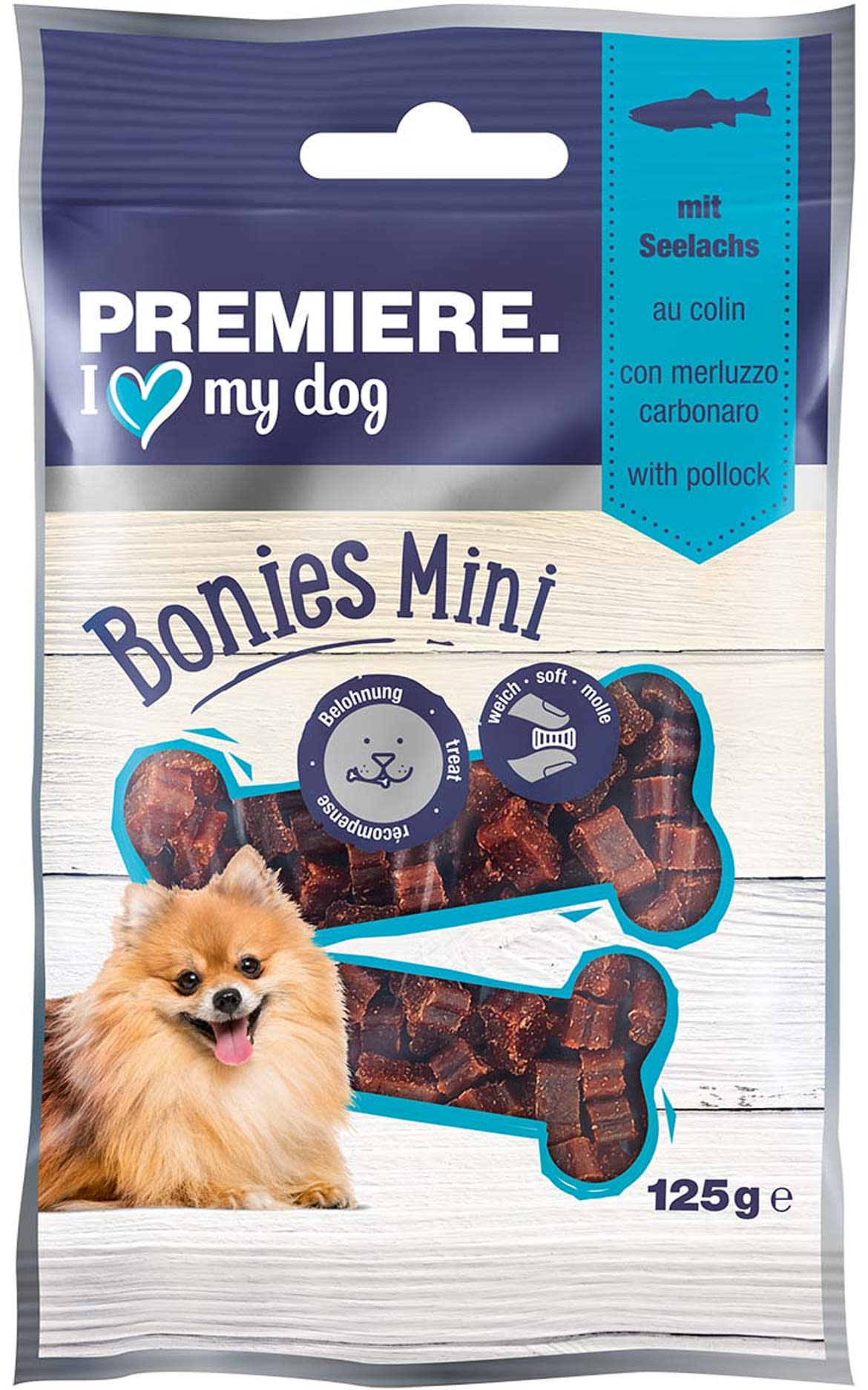 Premiere Bonies Mini kutya jutalomfalat mini lazac