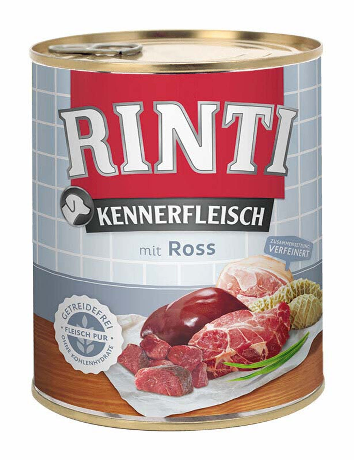 RINTI kutya konzerv adult lóhús