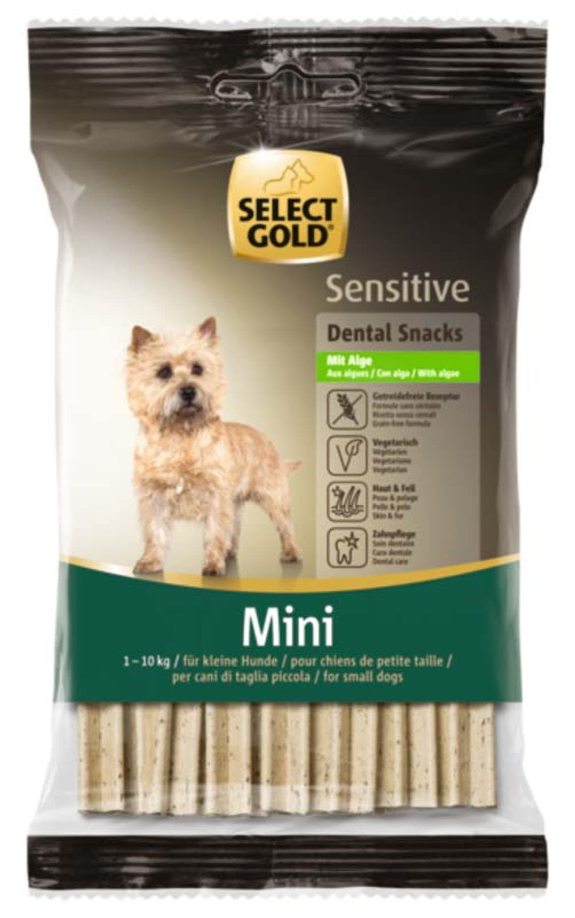 Select Gold Sensitive Dental Snacks kutya jutalomfalat mini alga