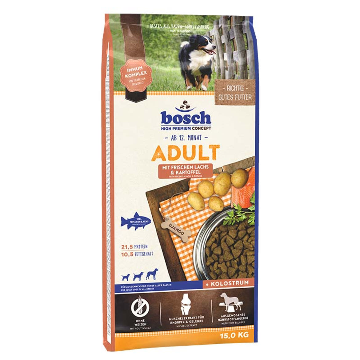 BOSCH száraz kutyaeledel adult lazac&burgonya