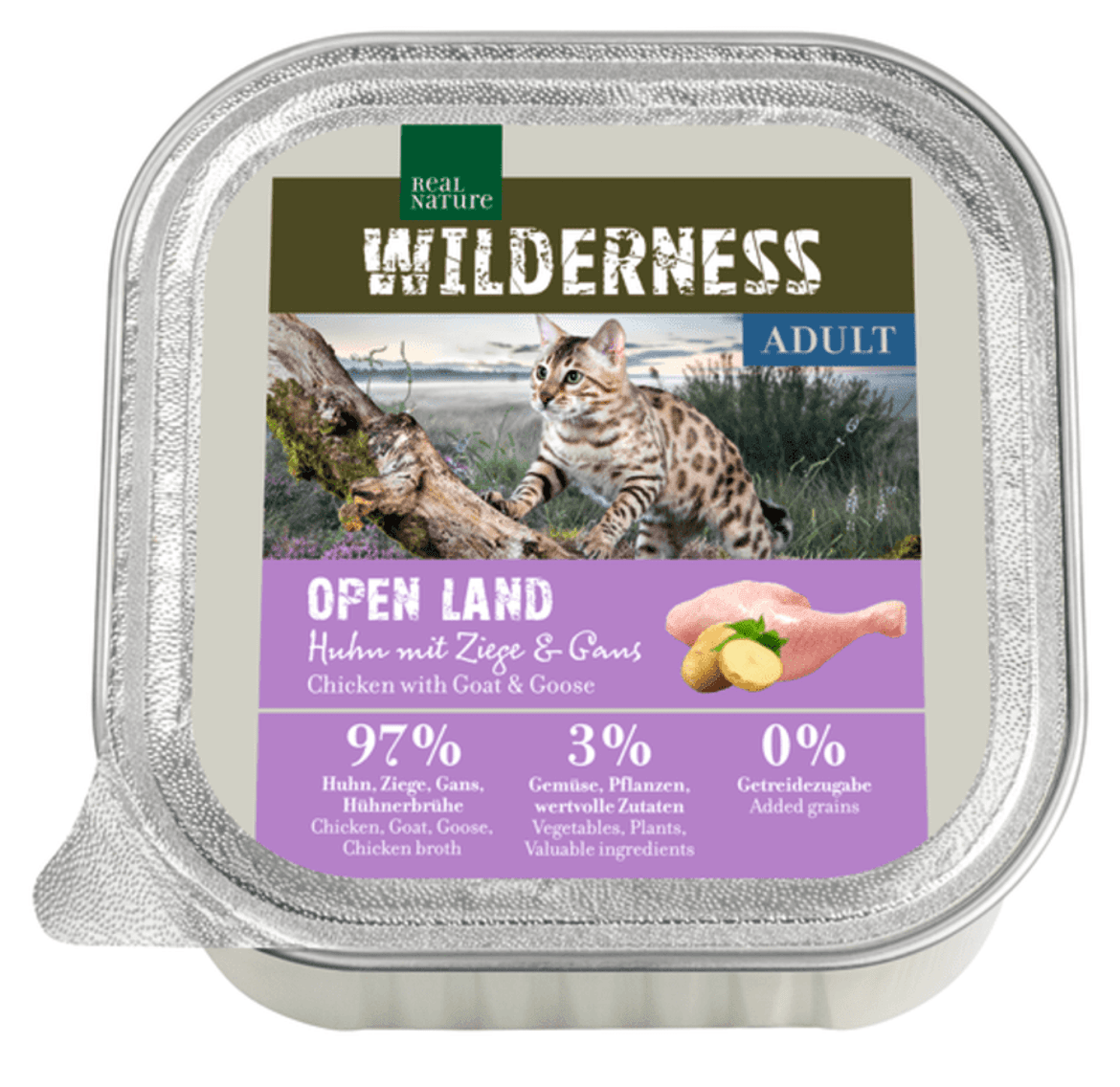 Real Nature Wilderness macska tálka adult Open Land csirke&kecske