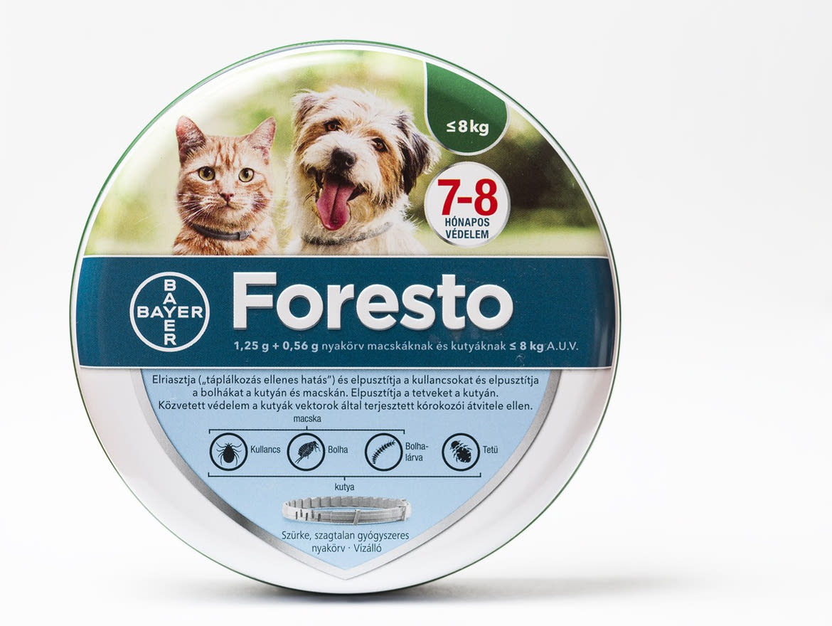Foresto nyakörv Kullancs és bolha ellen kutyáknak 8kg alatt 38cm