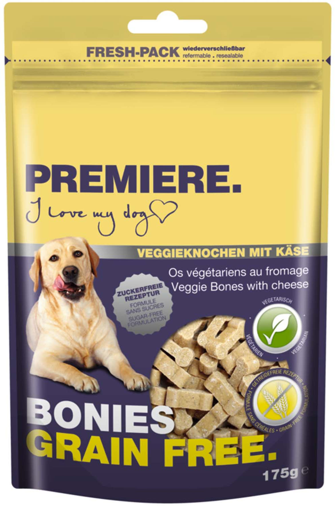 Premiere Bonies Grain Free kutya jutalomfalat sajt