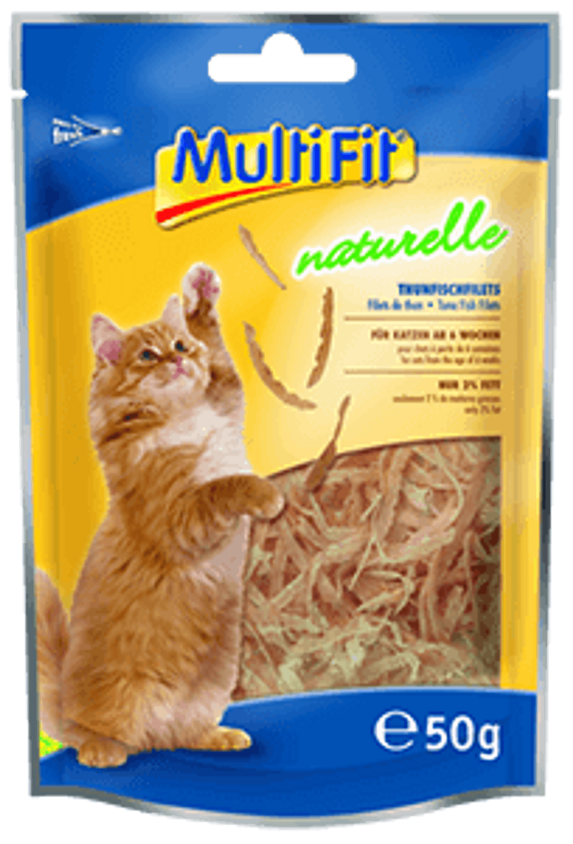 MultiFit Naturelle macska jutalomfalat tonhalfilé 6 hetes kortól