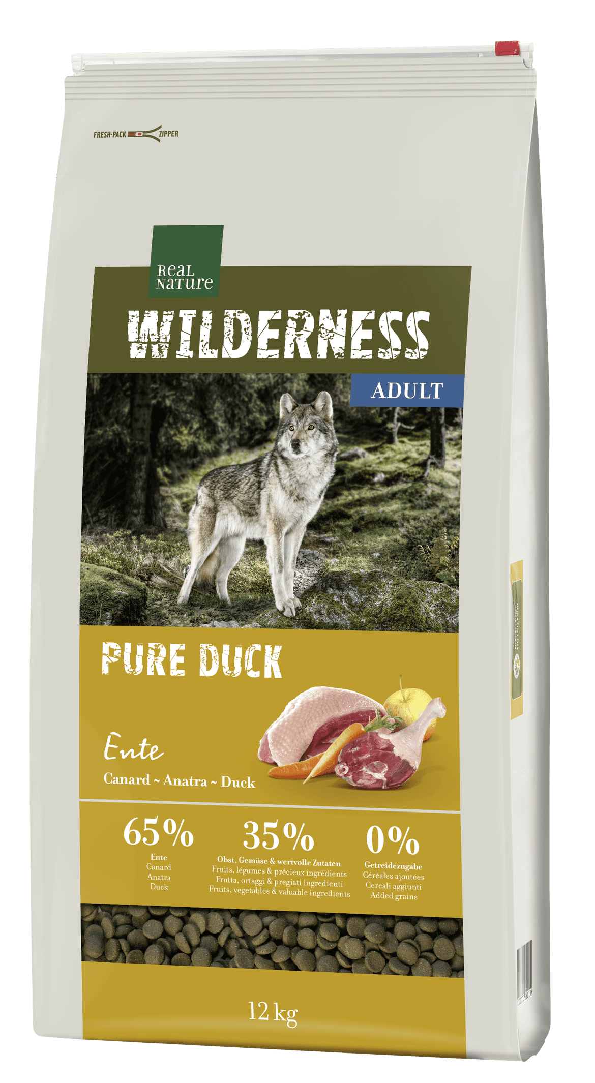 Real Nature Wilderness száraz kutyaeledel adult pure kacsa
