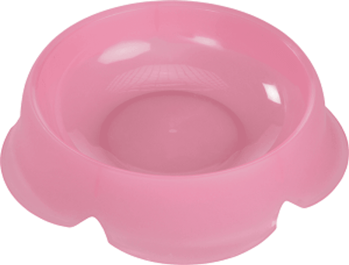 AniOne műanyag tál Flower pink 200 ml