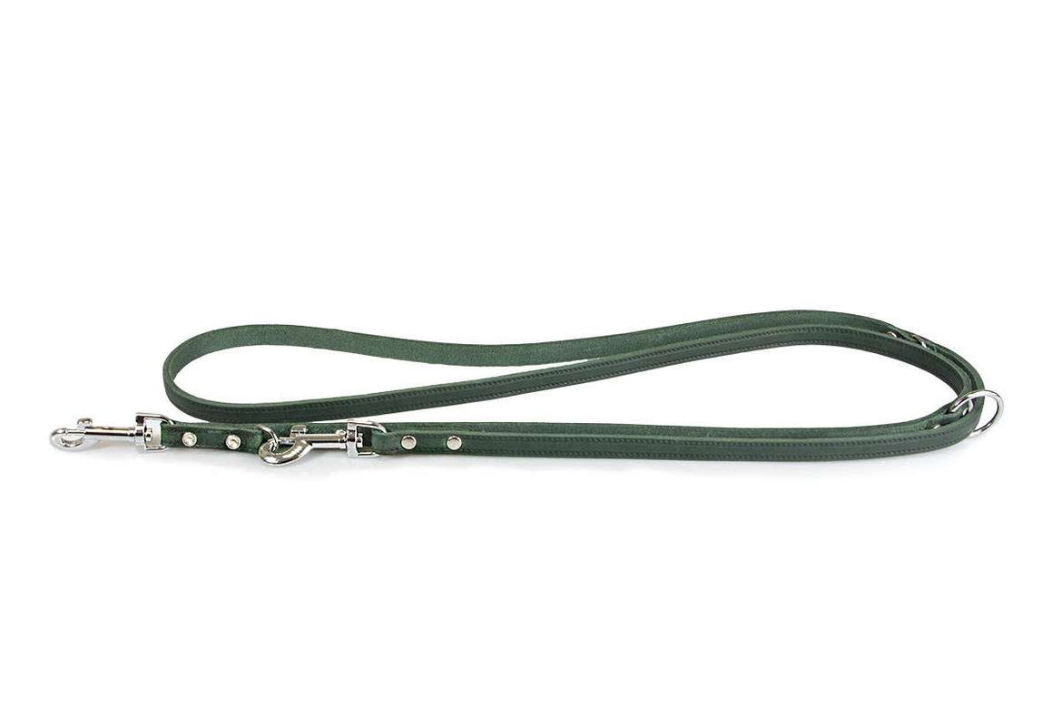 Das Lederband kutyapóráz Weinheim zöld 12mm/2m