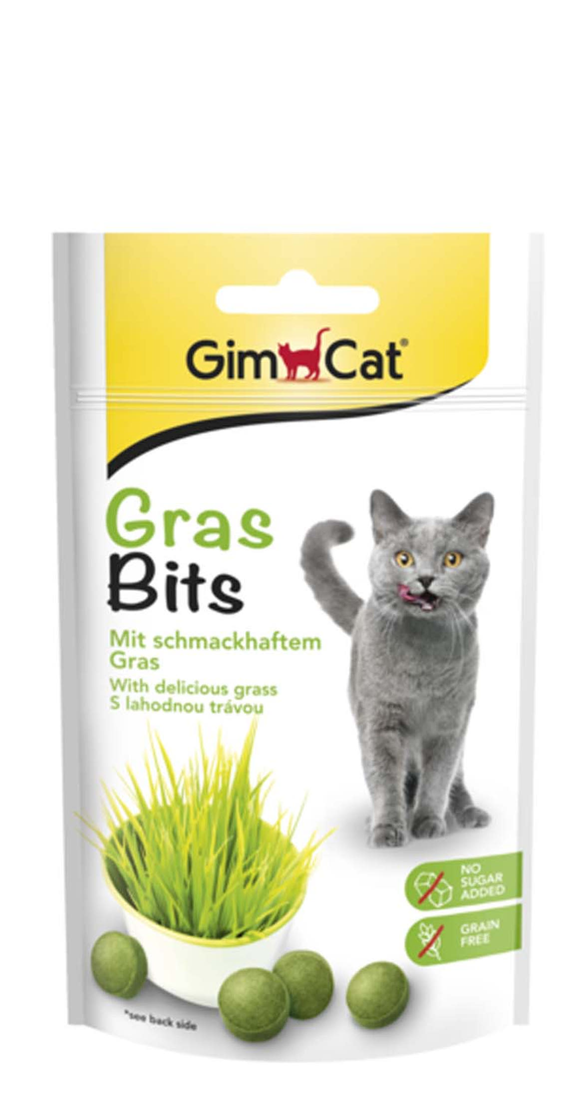 GimCat Gras Bits macska jutalomfalat zöld fű