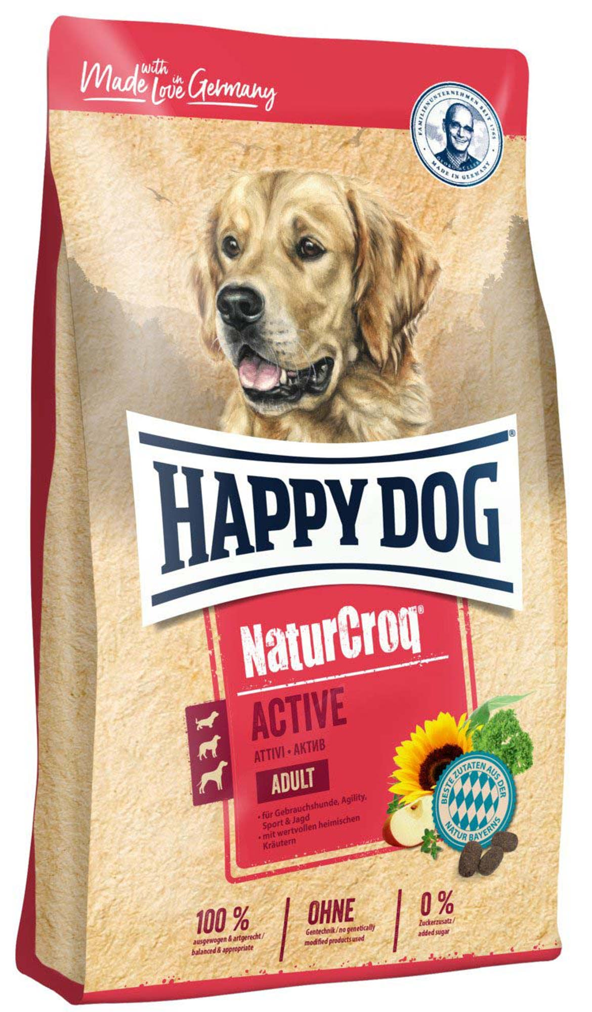 Happy Dog Natur Croq száraz kutyaeledel adult active