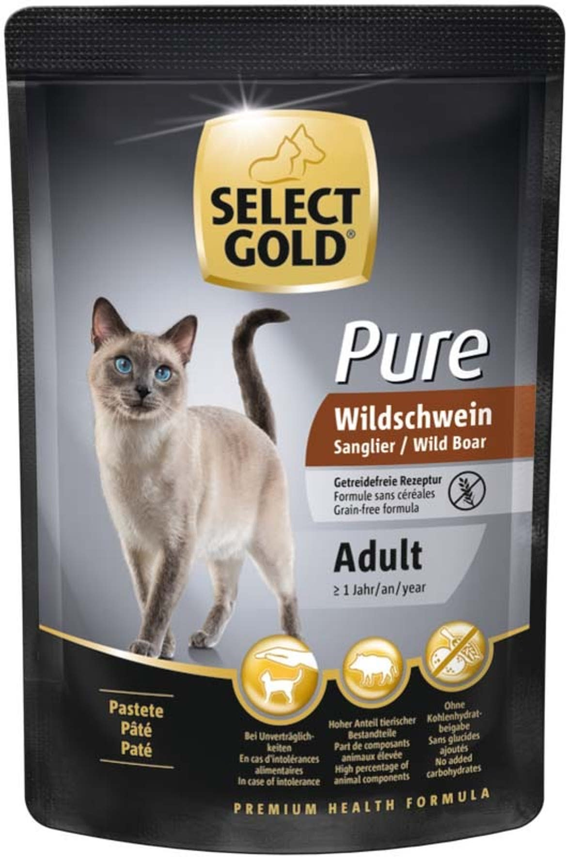 Select Gold Pure macska tasak adult vaddisznó