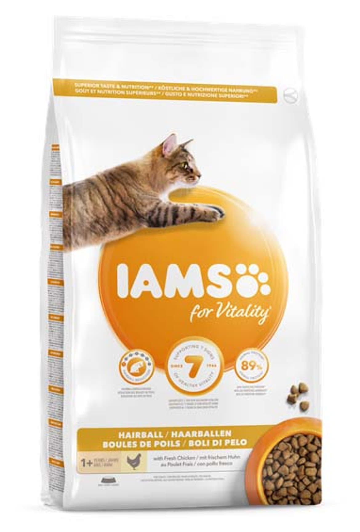 IAMS Vitality macska szárazeledel adult hairball csirke