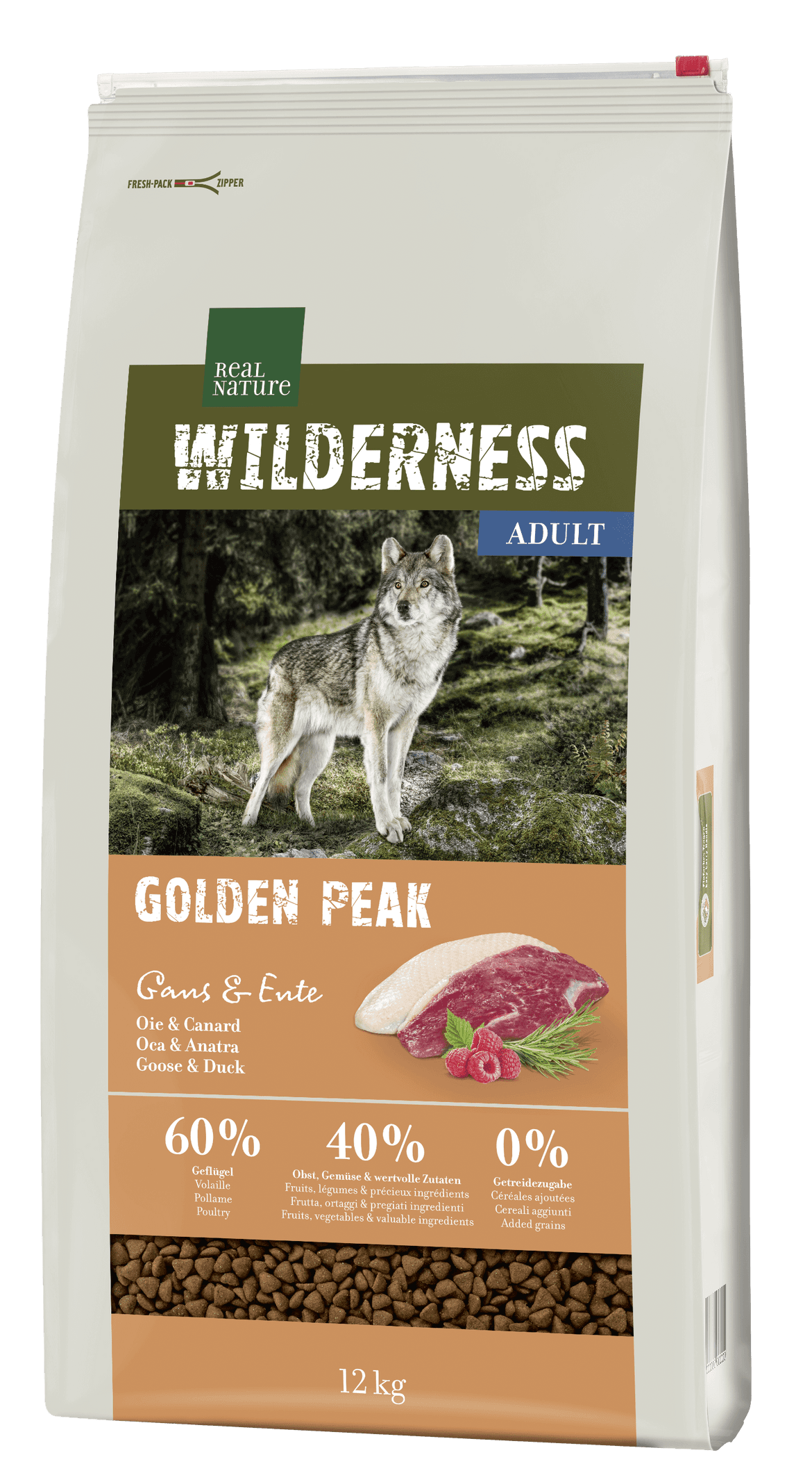 Real Nature Wilderness száraz kutyaeledel adult liba& kacsa