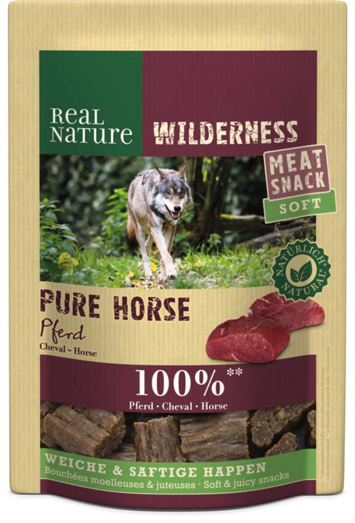 Real Nature Wilderness kutya jutalomfalat Pure Horse lóhús