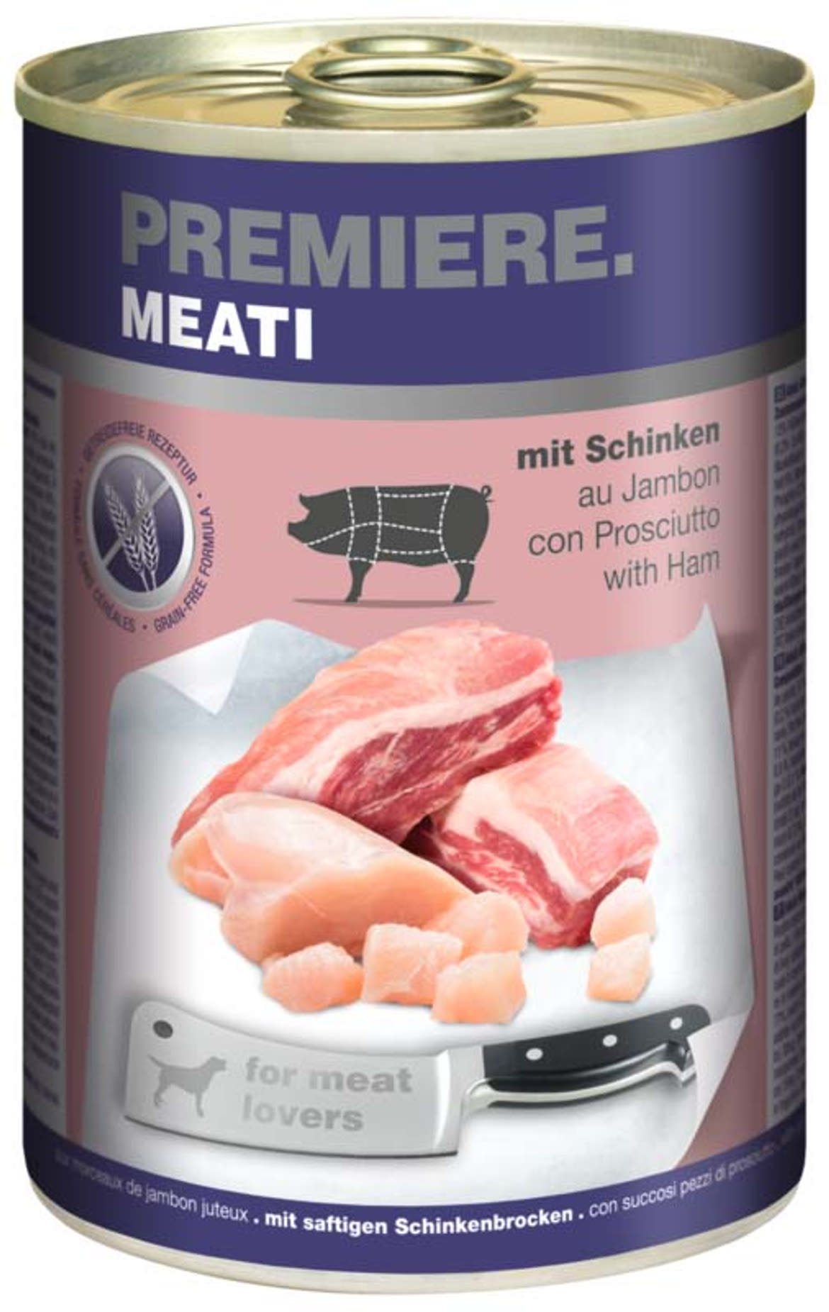 Premiere Meati kutya konzerv adult sonka