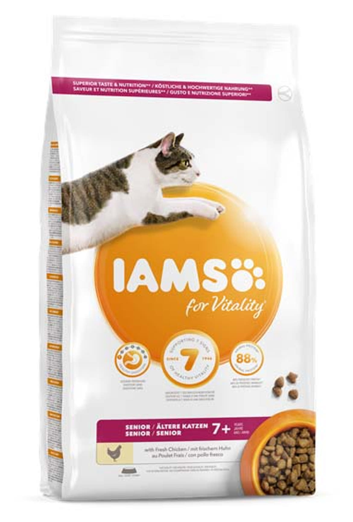 IAMS Vitality macska szárazeledel senior csirke