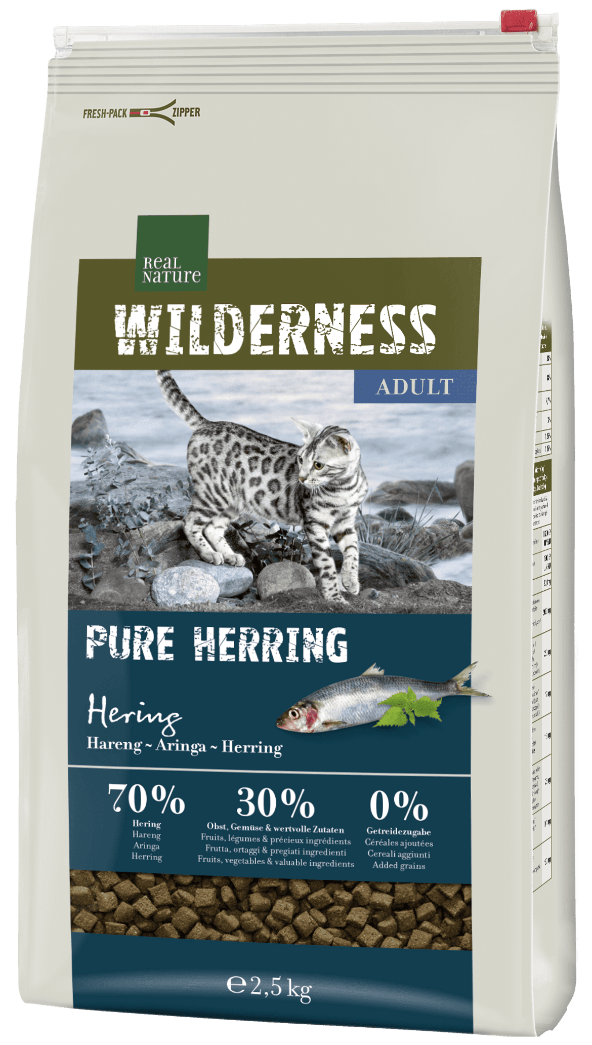 Real Nature Wilderness száraz macskaeledel adult hering