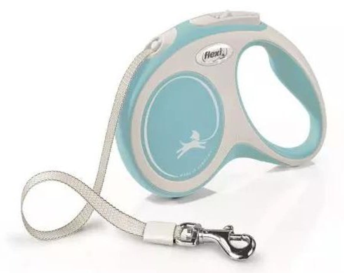 Flexi New Comfort kutyapóráz csévélő szalagos világoskék S