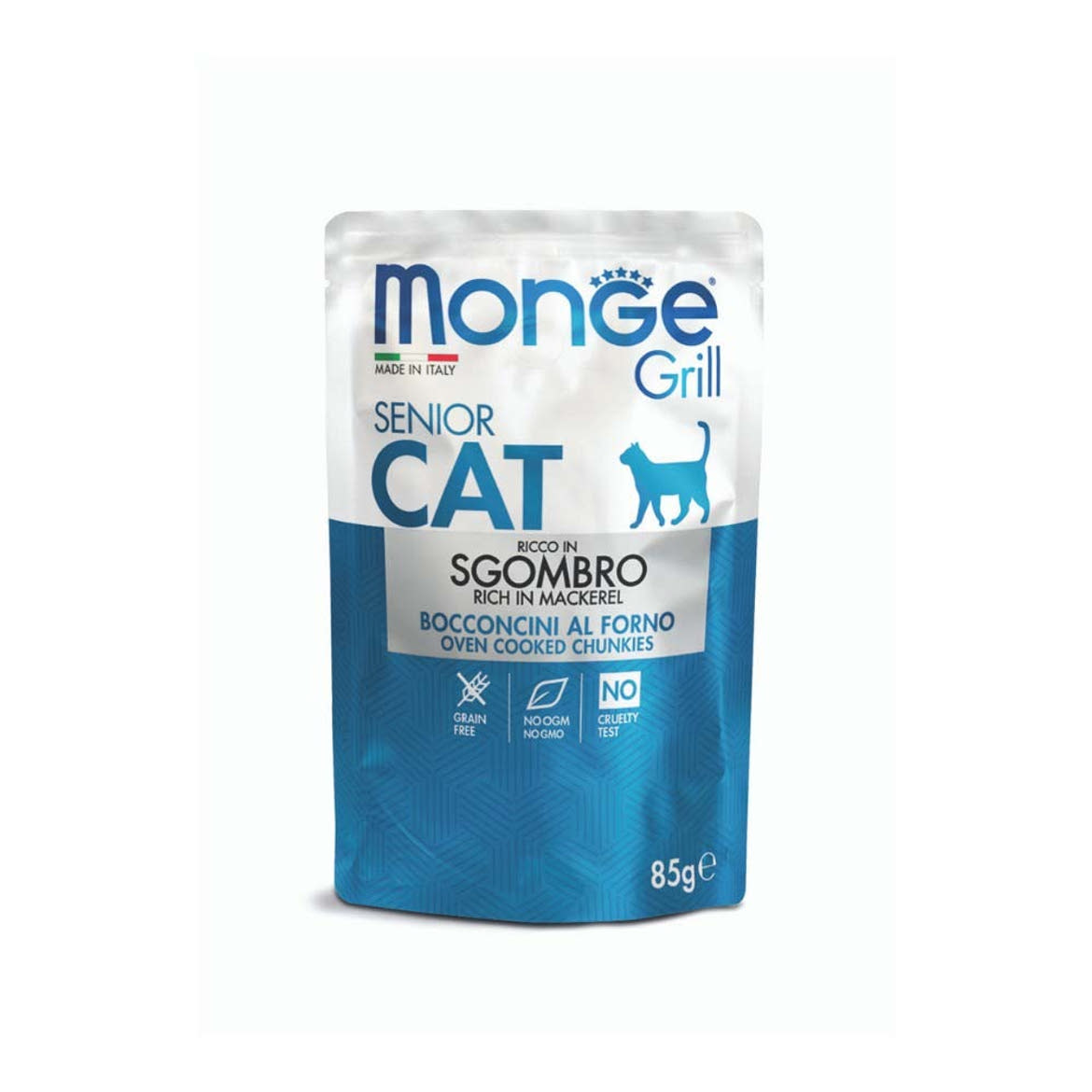 Monge Grill macska tasak senior makréla