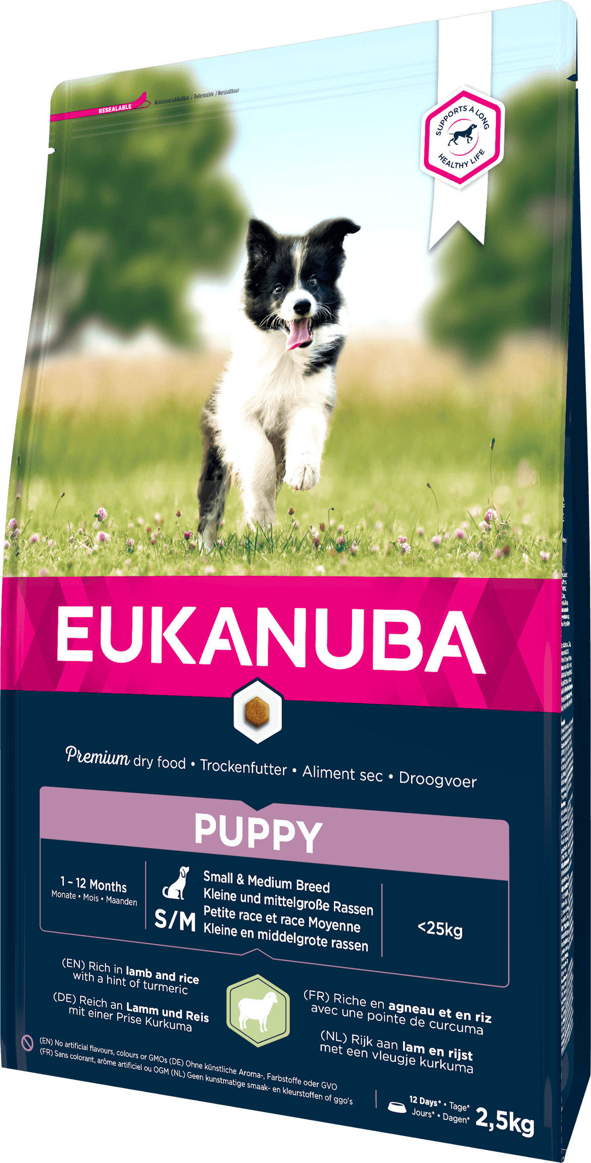 Eukanuba Small&Medium Breeds száraz kutyaeledel puppy bárány&rizs