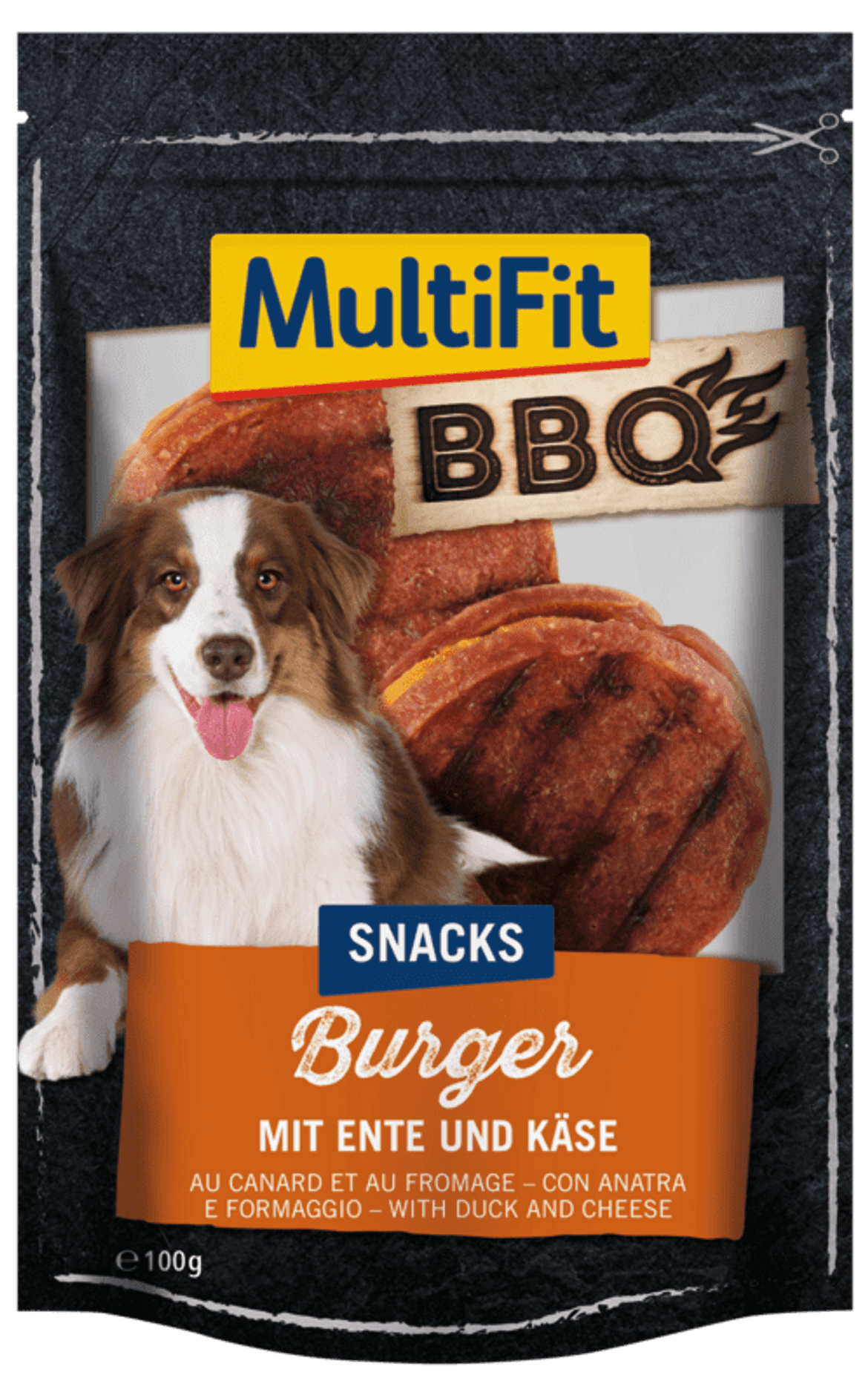 MultiFit BBQ burger kutya jutalomfalat kacsa& sajt