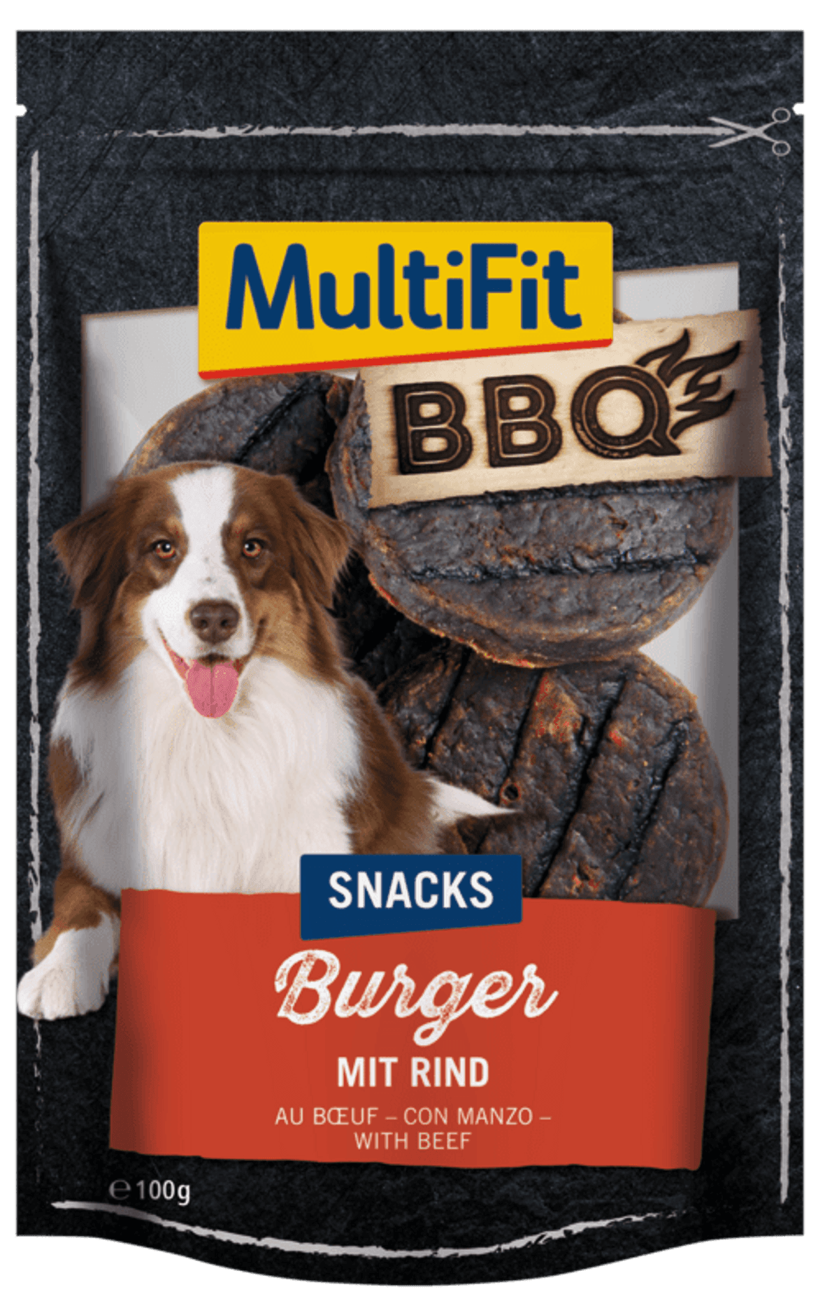 MultiFit BBQ burger kutya jutalomfalat marha