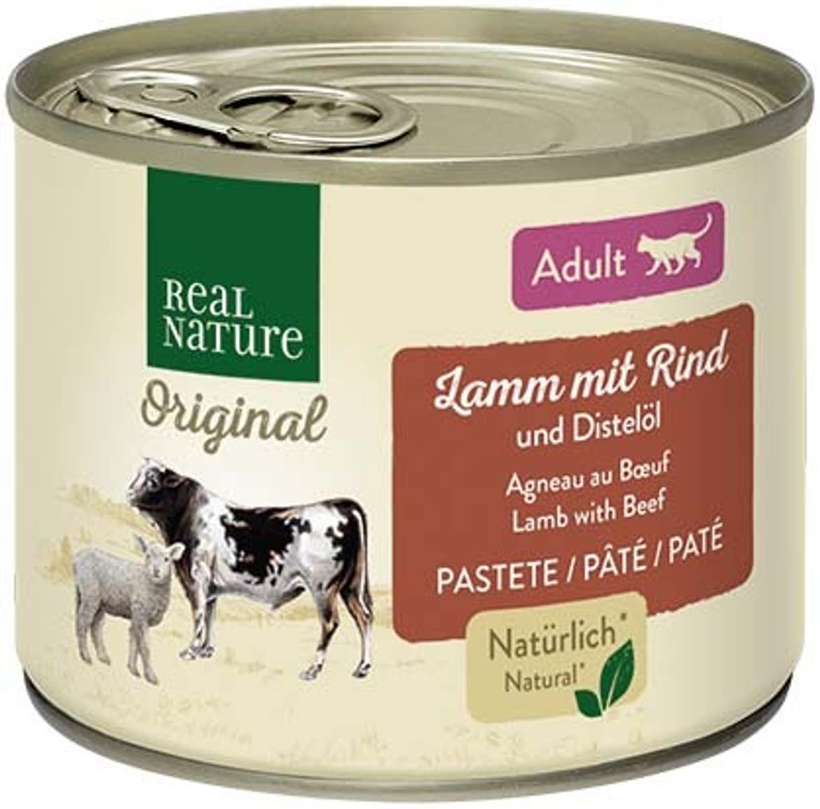 Real Nature Original macska konzerv adult bárány& marha