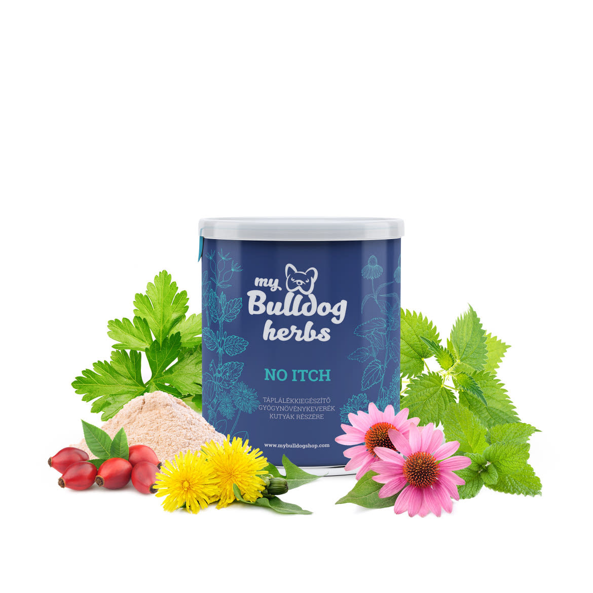 My Bulldog Herbs No Itch - Immuntámogatás Lactoferrinnel