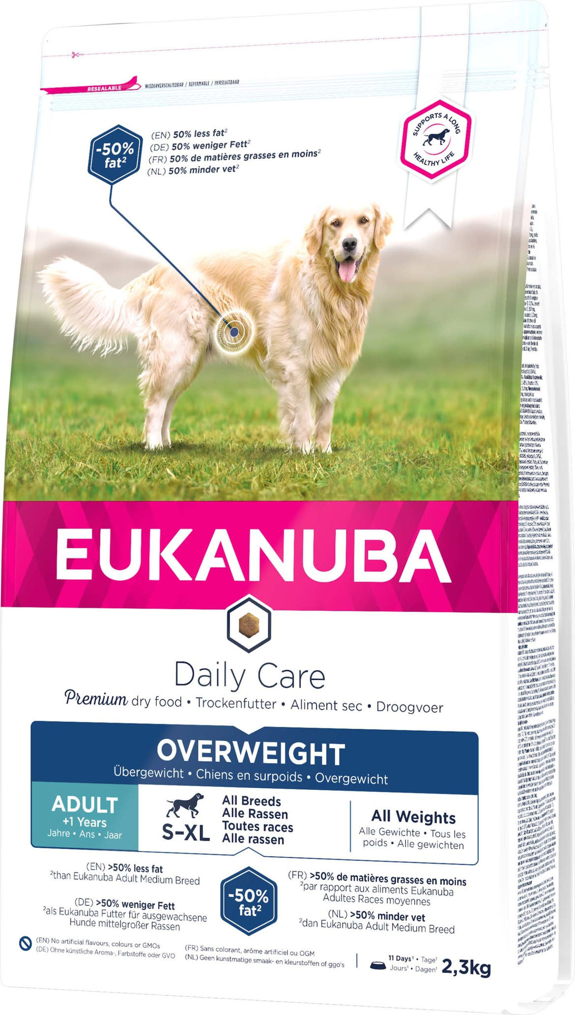 Eukanuba Daily Care száraz kutyaeledel súlycsökkentő& steril