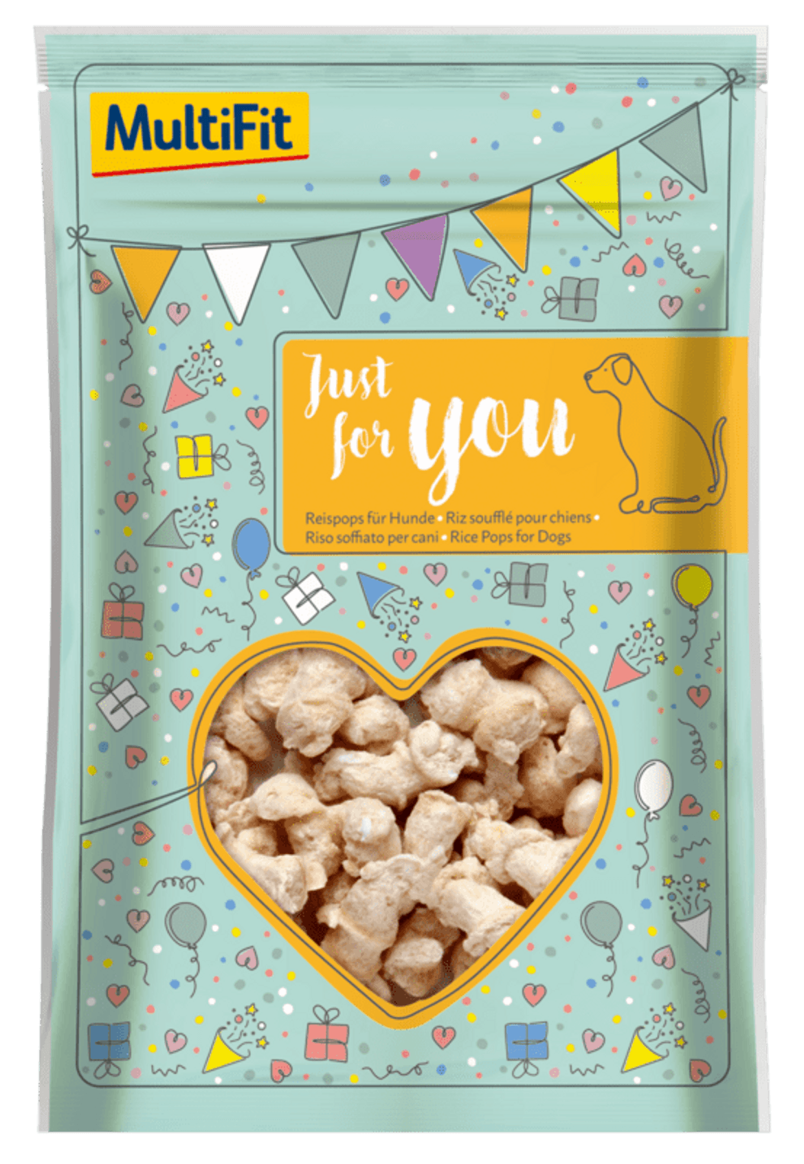 MultiFit Celebration kutya jutalomfalat puffasztott rizs