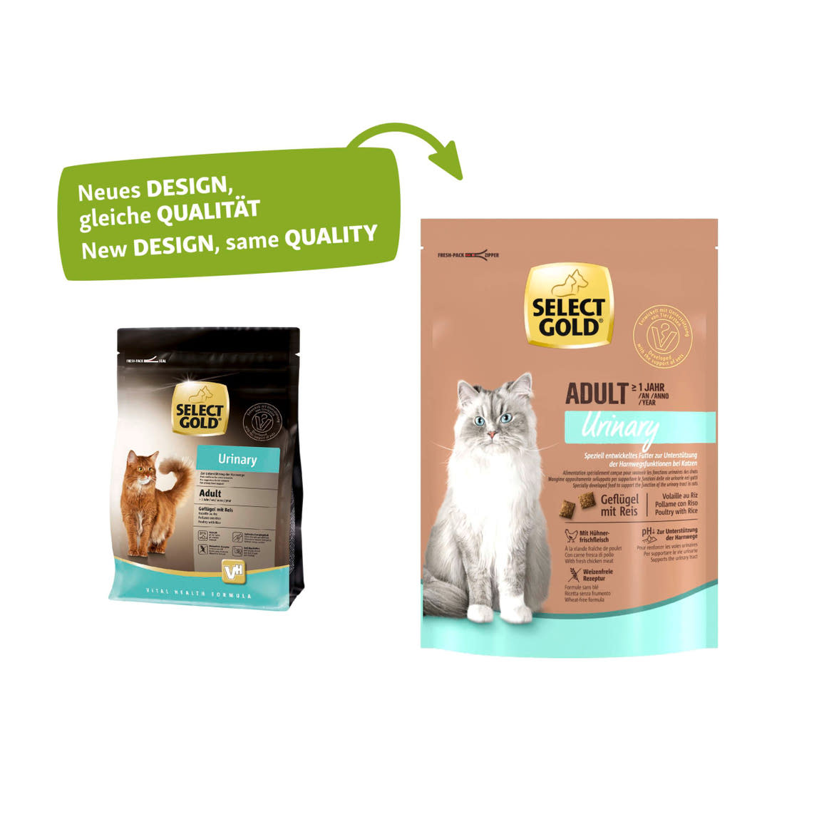 Select Gold Urinary adult száraz macskaeledel szárnyas&rizs