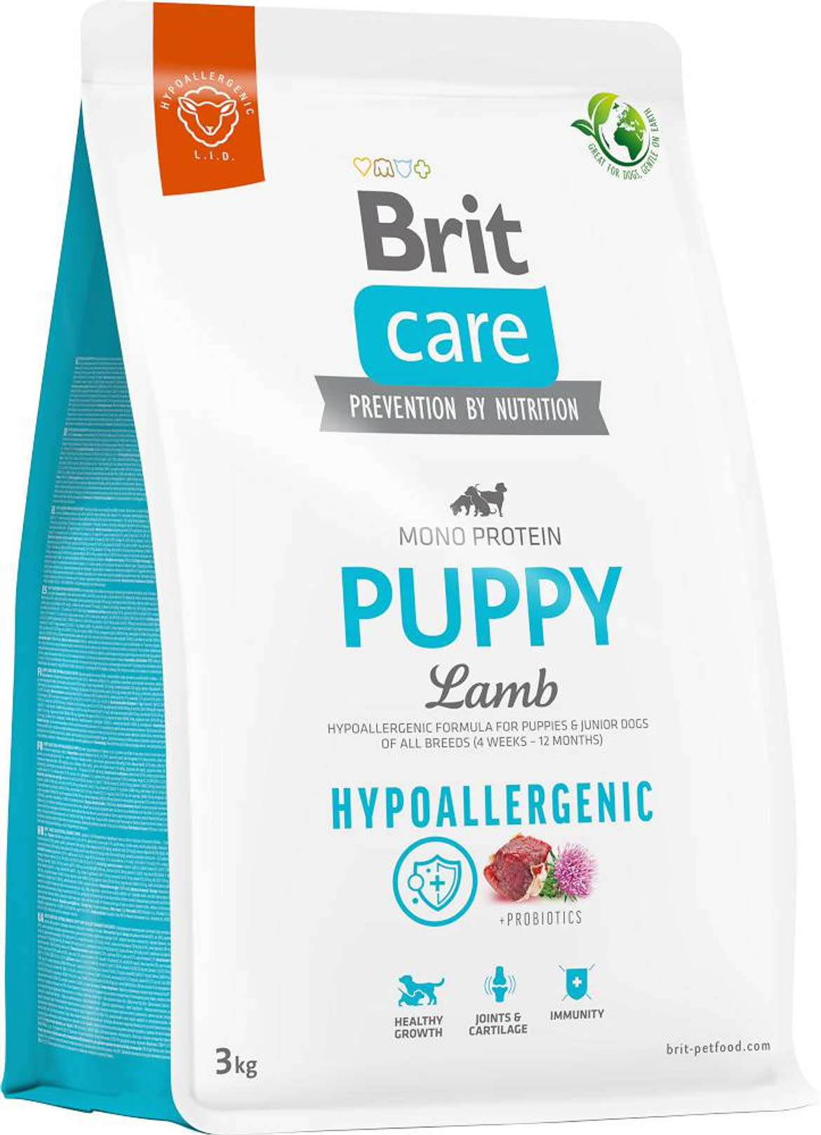 Brit Care Hypoallergenic száraz kutyaeledel puppy bárány