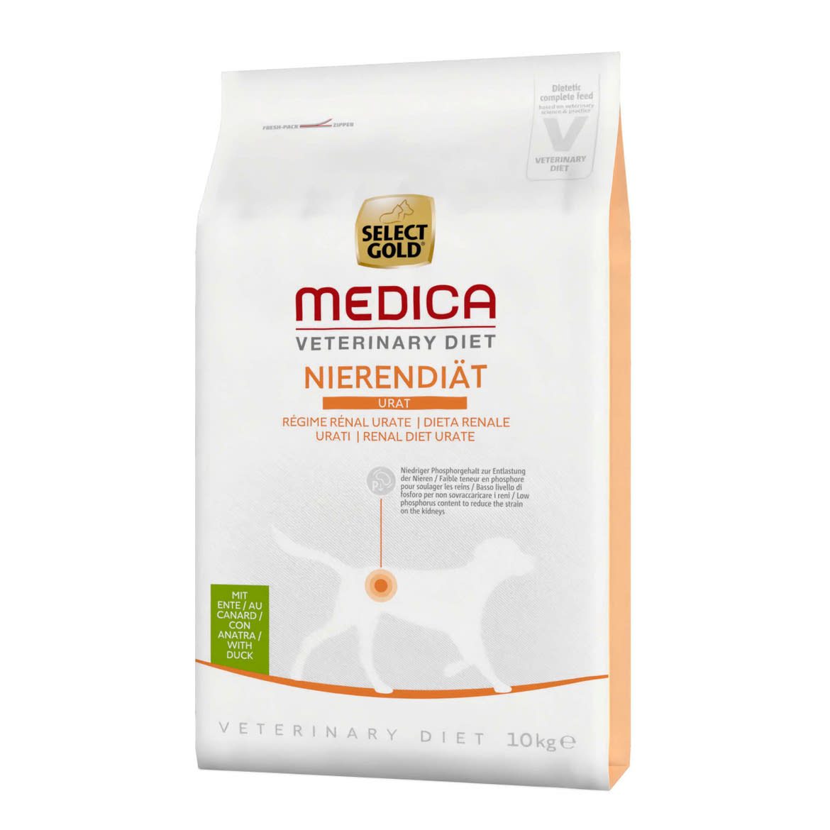 Select Gold Medica vesekímélő száraz kutyaeledel kacsa
