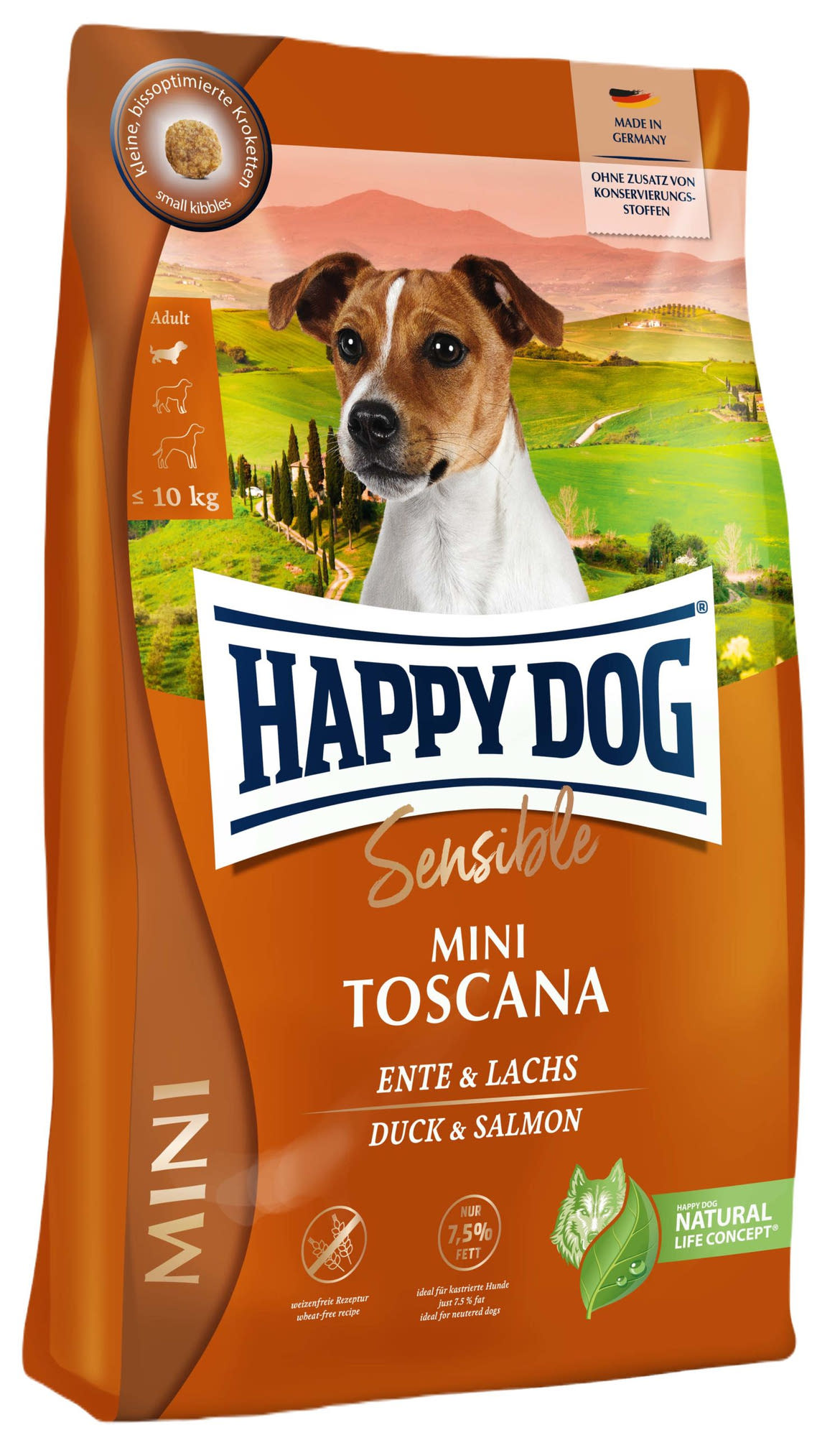 Happy Dog Supreme Toscana mini száraz kutyaeledel