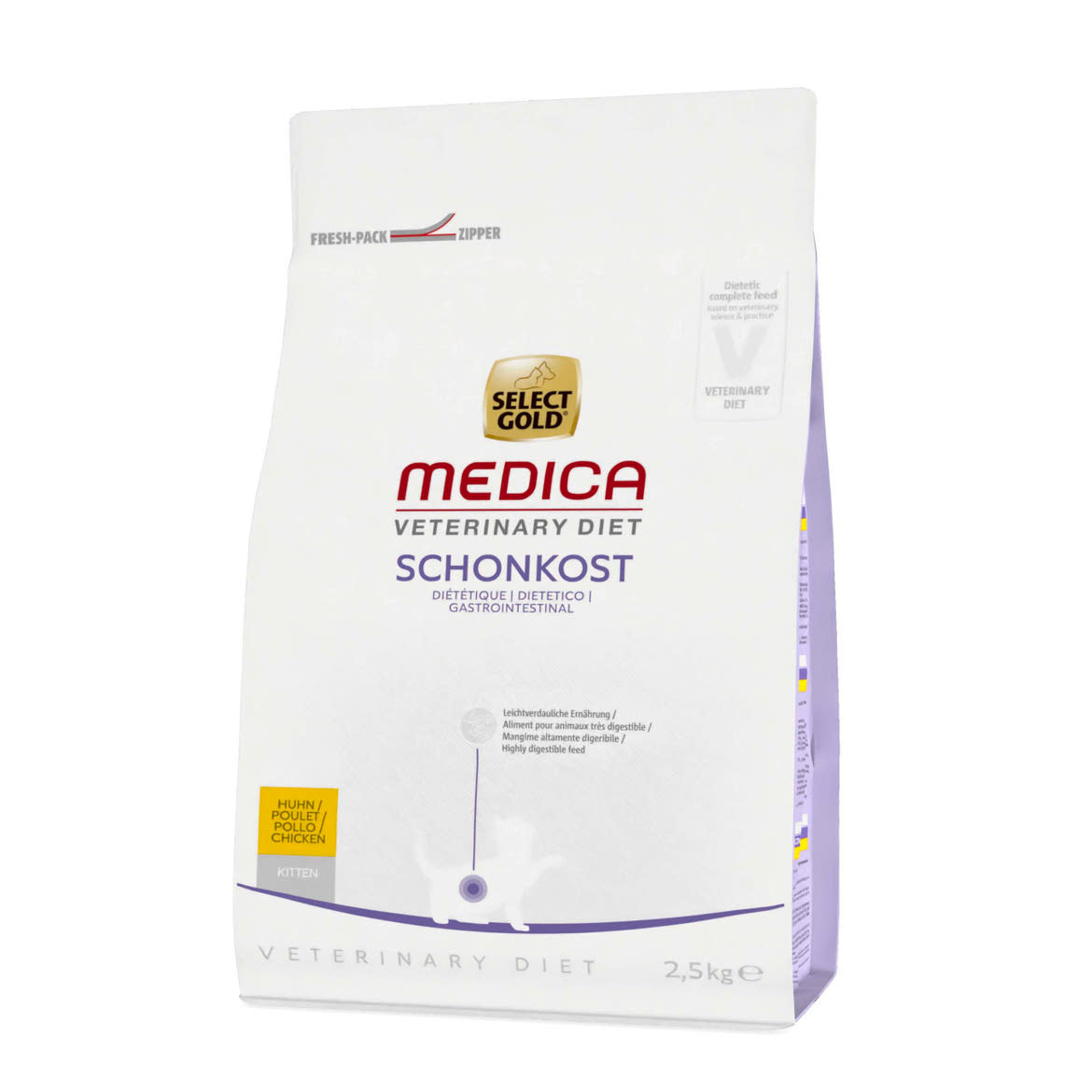 Select Gold Medica kitten száraz macskaeledel emésztőrendszeri problémákra