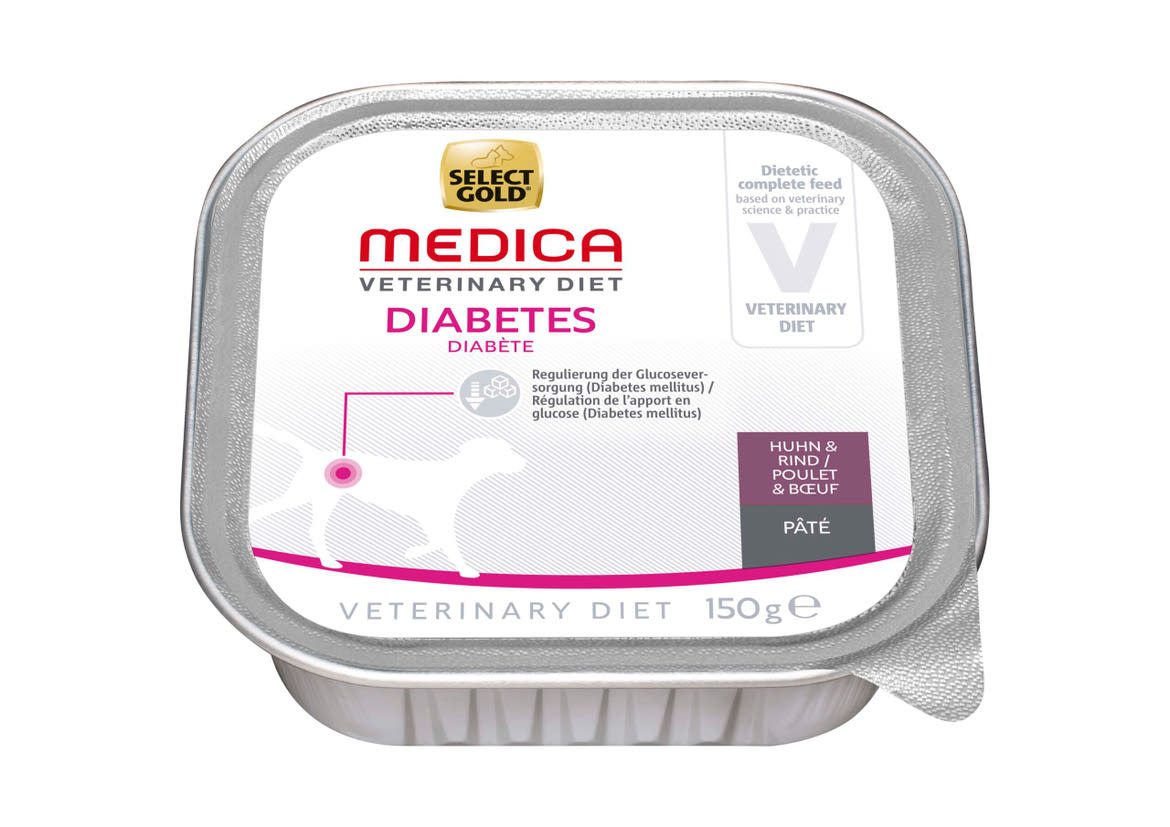 Select Gold Medica kutya tálka diabétesz csirke&marha