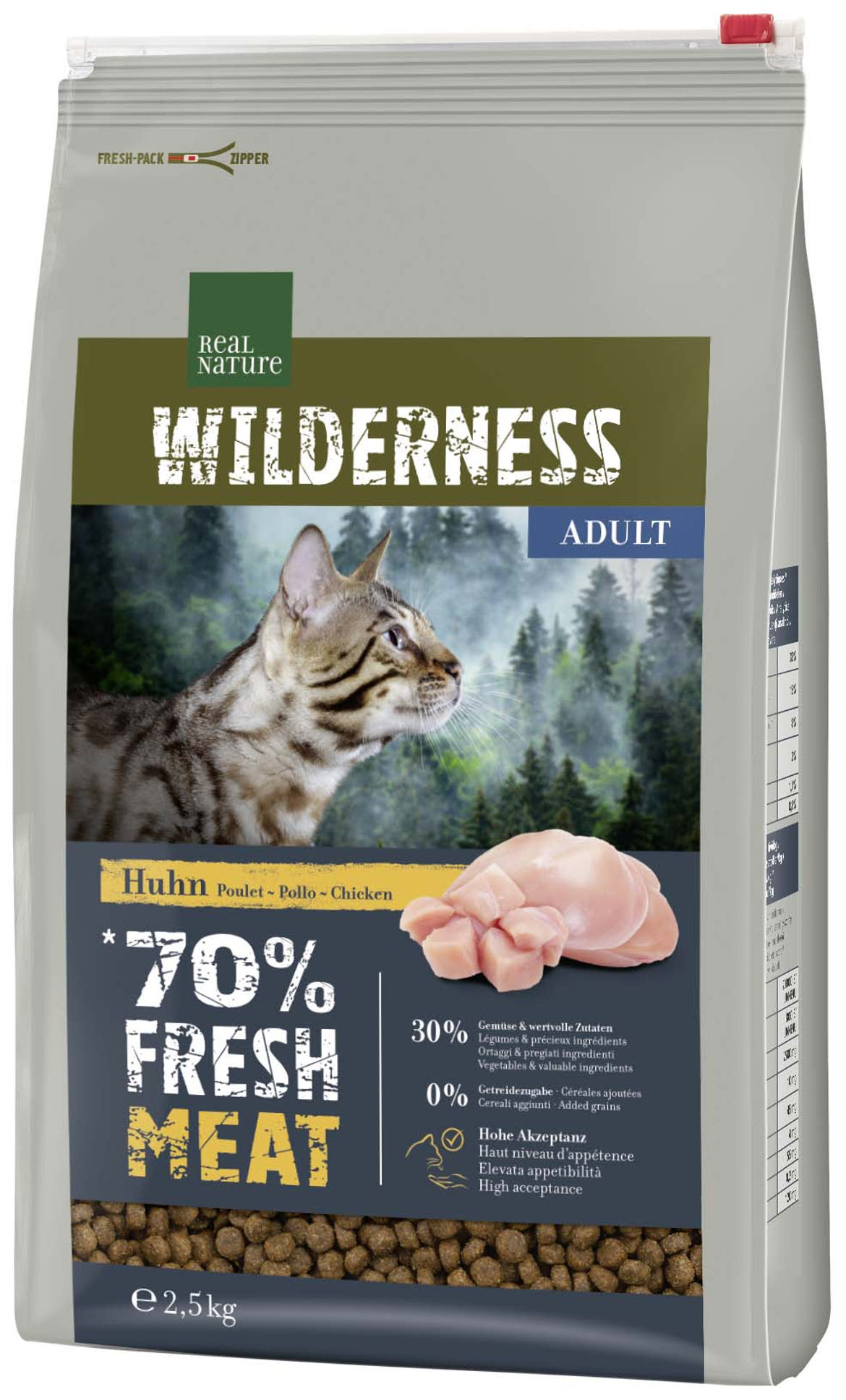 Real Nature Wilderness száraz macskaeledel adult csirke