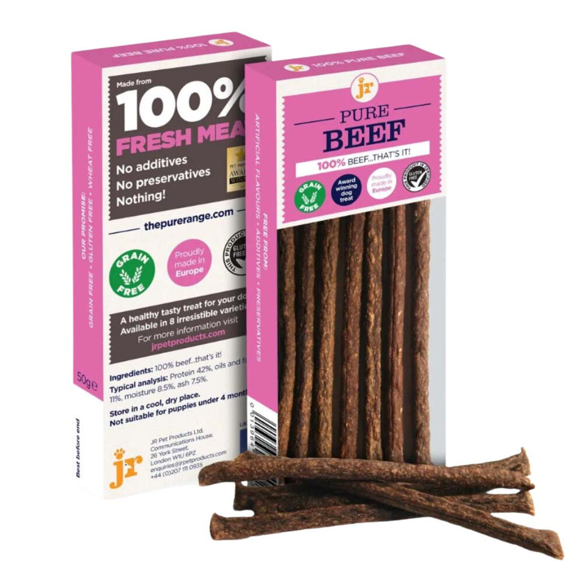 JR PET Stick kutya jutalomfalat 100% marha