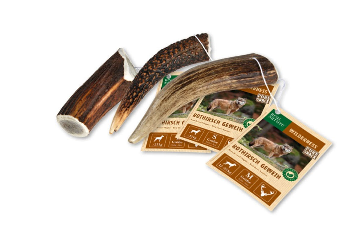 Real Nature Wilderness kutya jutalomfalat agancs L 120-160g
