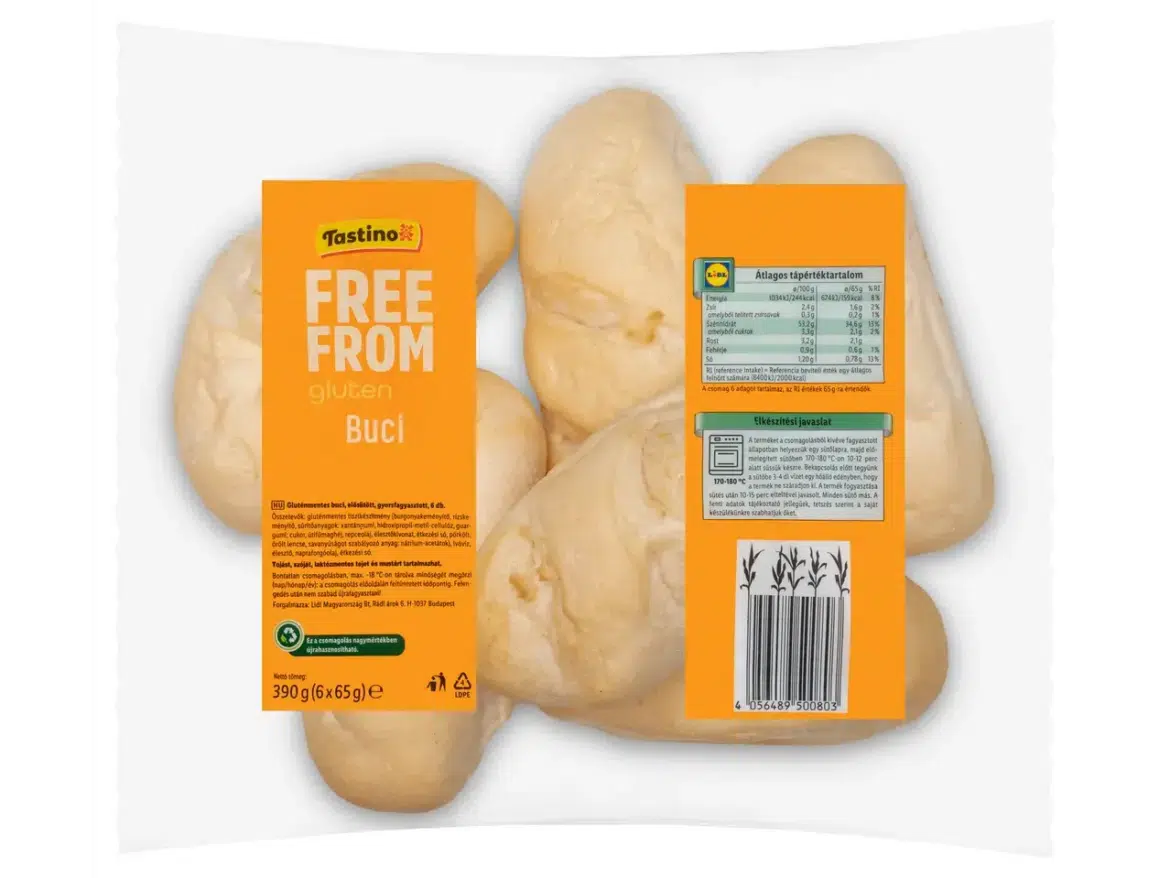 Tastino Gluténmentes buci, gyorsfagyasztott 6 x 65 g