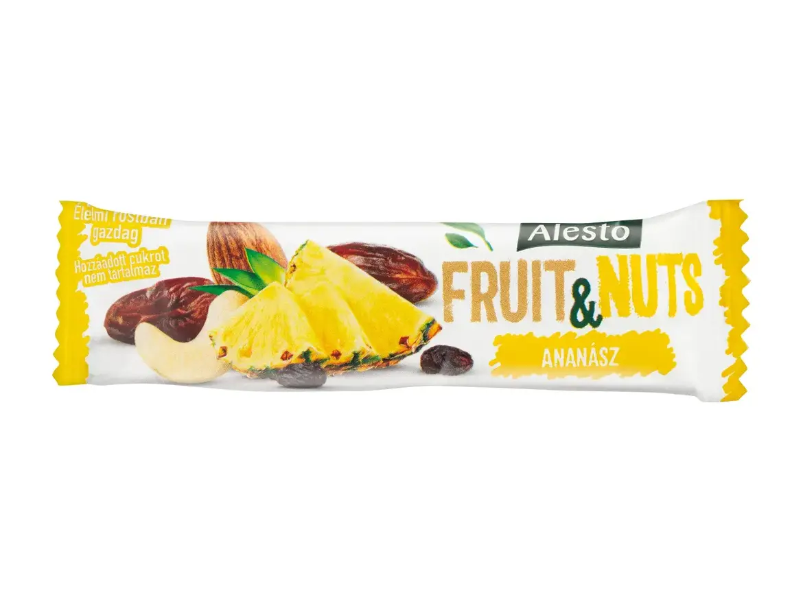 Alesto Fruit&Nuts gyümölcs szelet ananászos