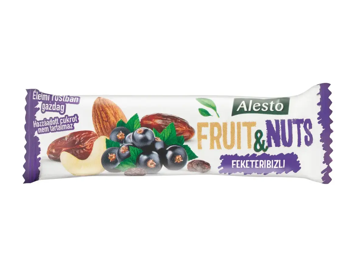 Alesto Fruit&Nuts gyümölcs szelet feketeribizlis
