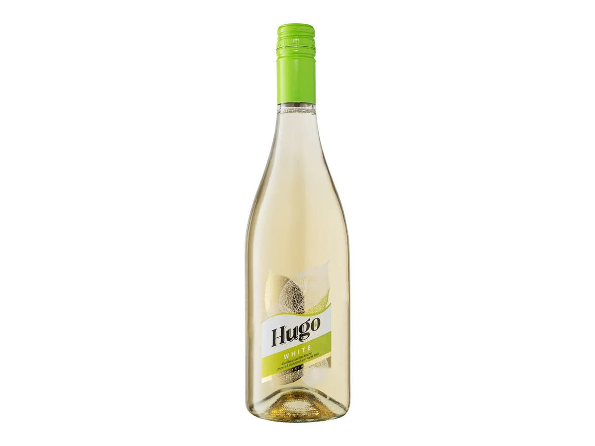 Allini Hugo fehér, bodzavirág és lime ízű szénsavas, ízesített boralapú koktél, 0,2 L